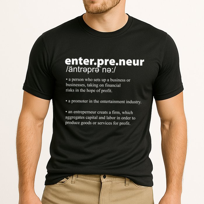 Definition Of An Entrepreneur Cooling Performance Crew T-Shirt