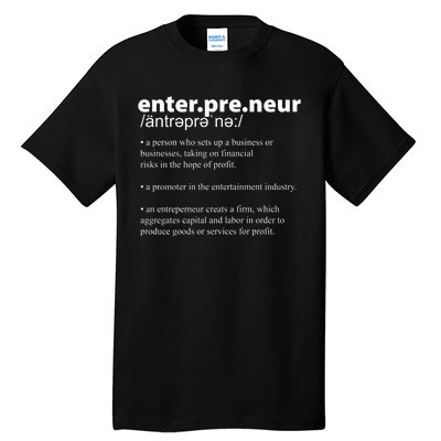 Definition Of An Entrepreneur Tall T-Shirt