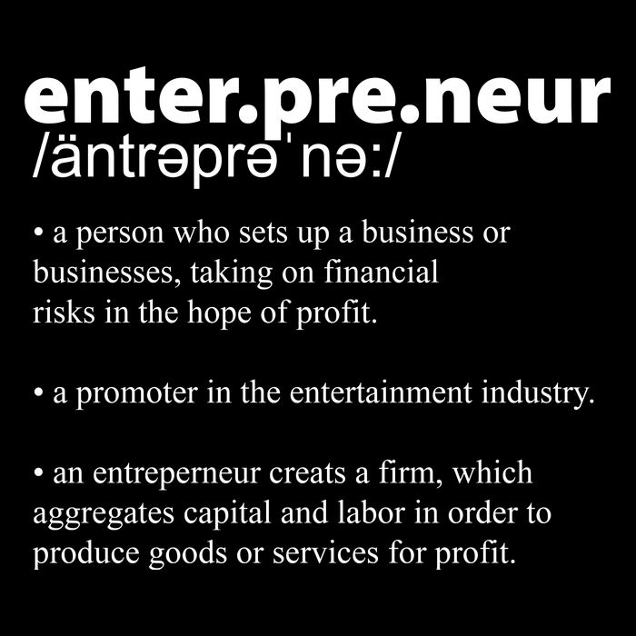 Definition Of An Entrepreneur Flatbill Hat