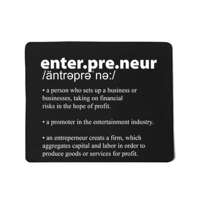 Definition Of An Entrepreneur Mousepad