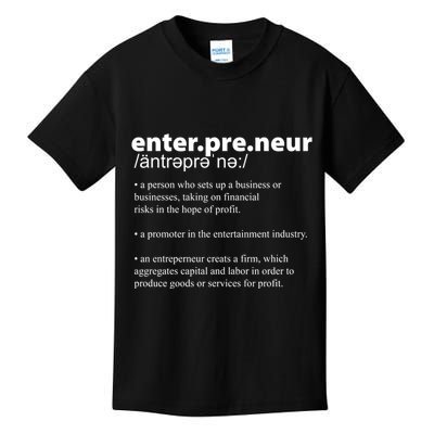 Definition Of An Entrepreneur Kids T-Shirt