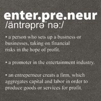 Definition Of An Entrepreneur Cotton Canvas Backpack