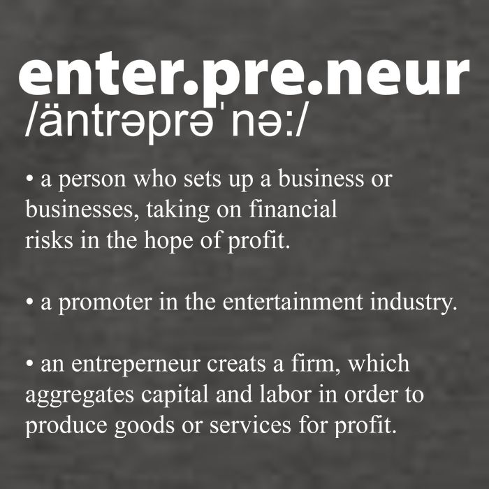 Definition Of An Entrepreneur Vector Backpack