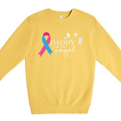 Daddy Of An Angel Gift National Pregnancy And Infant Loss Premium Crewneck Sweatshirt