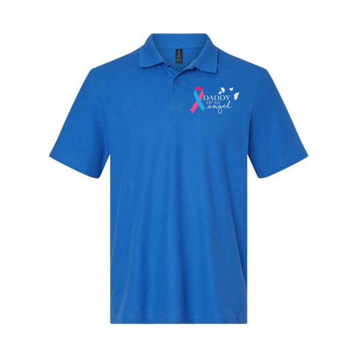 Daddy Of An Angel Gift National Pregnancy And Infant Loss Softstyle Adult Sport Polo