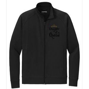 Daughter Of A Queen T Birthday Gift For Mother's Day Stretch Full-Zip Cadet Jacket