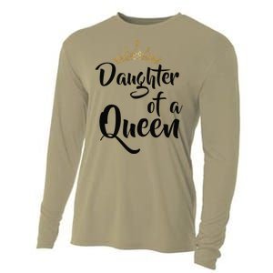 Daughter Of A Queen T Birthday Gift For Mother's Day Cooling Performance Long Sleeve Crew