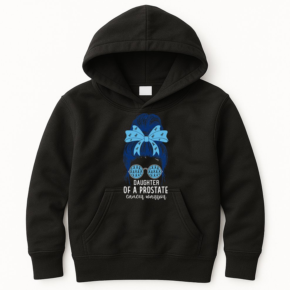 Daughter of a Prostate Cancer Warrior Kids Hoodie