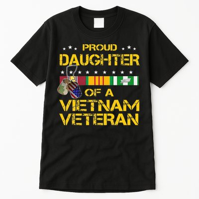 Daughter Of A Vietnam Veteran Im Proud My Dad Tall T-Shirt