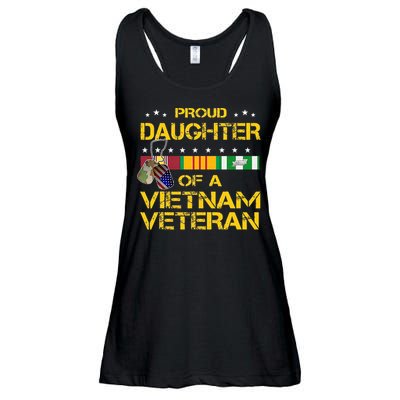 Daughter Of A Vietnam Veteran Im Proud My Dad Ladies Essential Flowy Tank