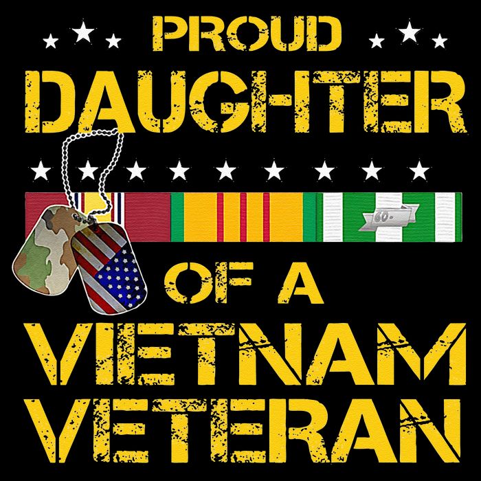 Daughter Of A Vietnam Veteran Im Proud My Dad Zip Tote Bag