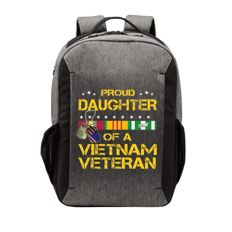 Daughter Of A Vietnam Veteran Im Proud My Dad Vector Backpack