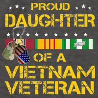 Daughter Of A Vietnam Veteran Im Proud My Dad Vector Backpack