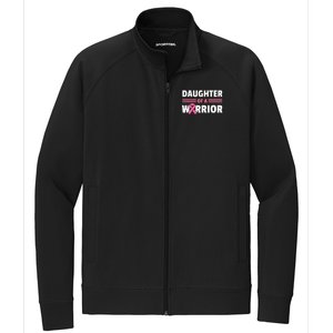 Daughter Of A Warrior Breast Cancer Awareness Stretch Full-Zip Cadet Jacket