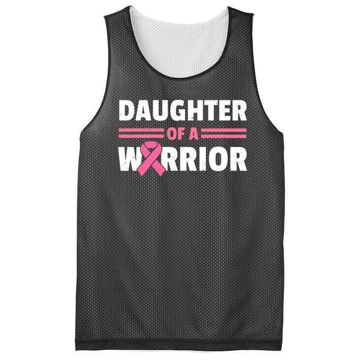 Daughter Of A Warrior Breast Cancer Awareness Mesh Reversible Basketball Jersey Tank