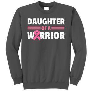 Daughter Of A Warrior Breast Cancer Awareness Tall Sweatshirt