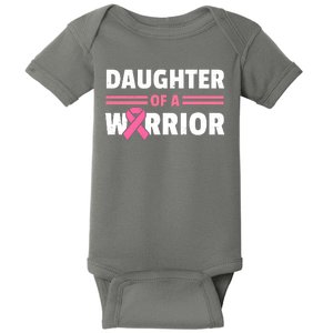 Daughter Of A Warrior Breast Cancer Awareness Baby Bodysuit