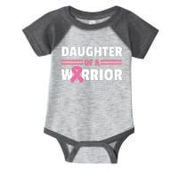 Daughter Of A Warrior Breast Cancer Awareness Infant Baby Jersey Bodysuit