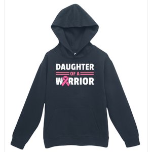 Daughter Of A Warrior Breast Cancer Awareness Urban Pullover Hoodie