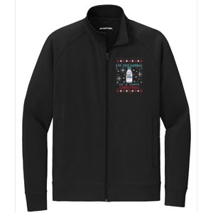 Dreaming Of A White Christmas Propofol Ugly Xmas Sweater Great Gift Stretch Full-Zip Cadet Jacket