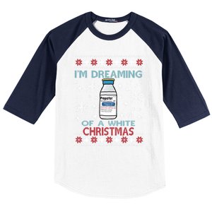 Dreaming Of A White Christmas Propofol Ugly Xmas Sweater Great Gift Baseball Sleeve Shirt