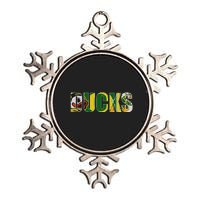 Duck Oregon Apparel Design Metallic Star Ornament