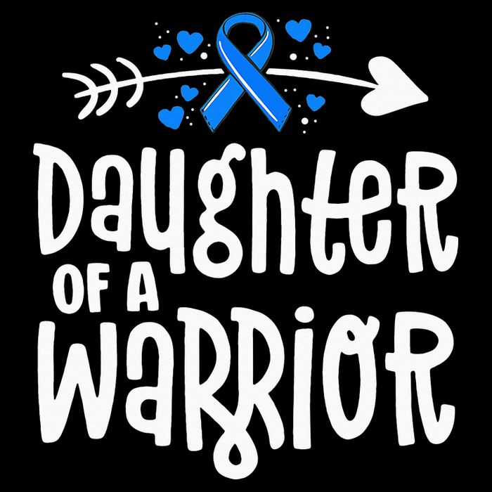 Daughter Of A Warrior ALS Family Blue Ribbon Awareness 16 in Basic Backpack