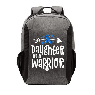 Daughter Of A Warrior ALS Family Blue Ribbon Awareness Vector Backpack