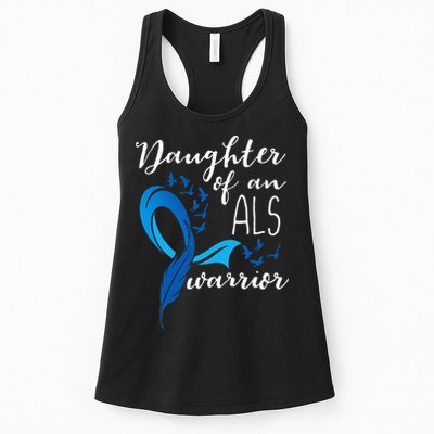Daughter Of An ALS Warrior ALS Support Squad Womens Tank Top