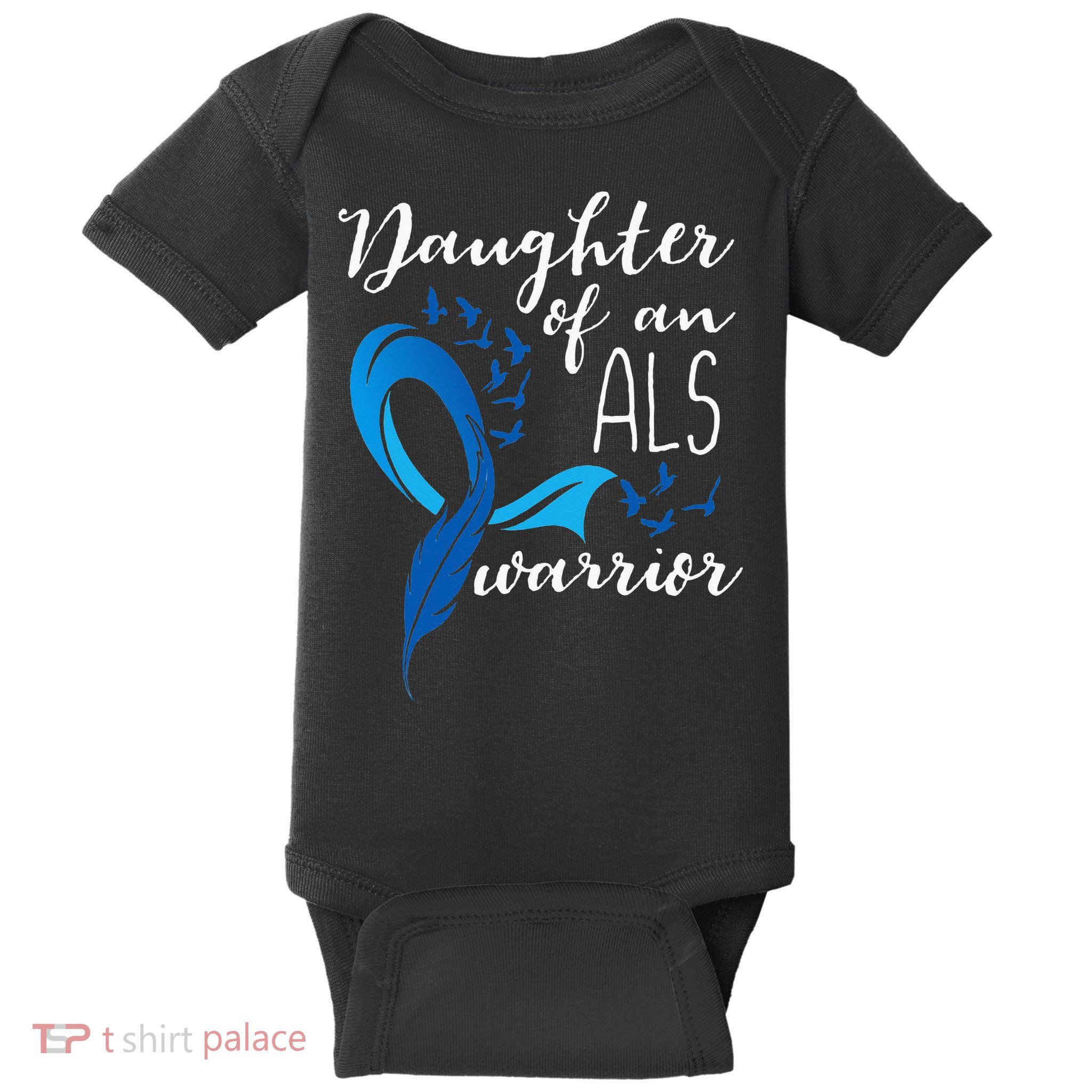 Daughter Of An ALS Warrior ALS Support Squad Baby Bodysuit