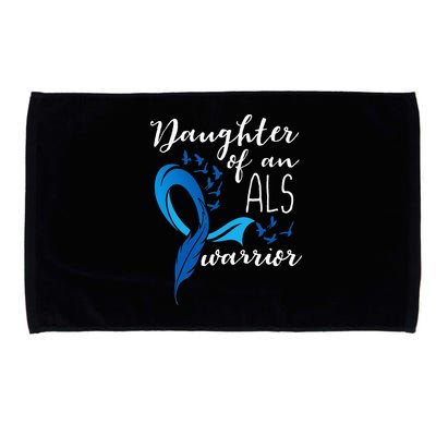 Daughter Of An ALS Warrior ALS Support Squad Microfiber Hand Towel
