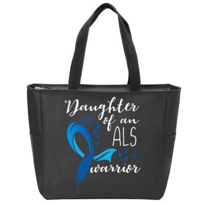 Daughter Of An ALS Warrior ALS Support Squad Zip Tote Bag