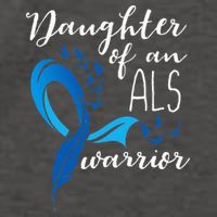 Daughter Of An ALS Warrior ALS Support Squad Vector Backpack