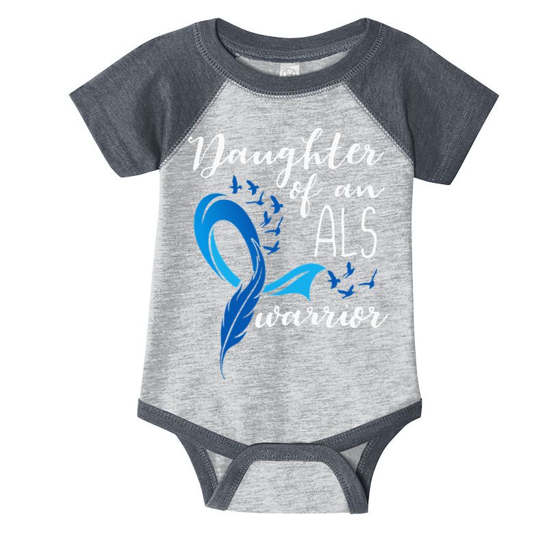 Daughter Of An ALS Warrior ALS Support Squad Infant Baby Jersey Bodysuit