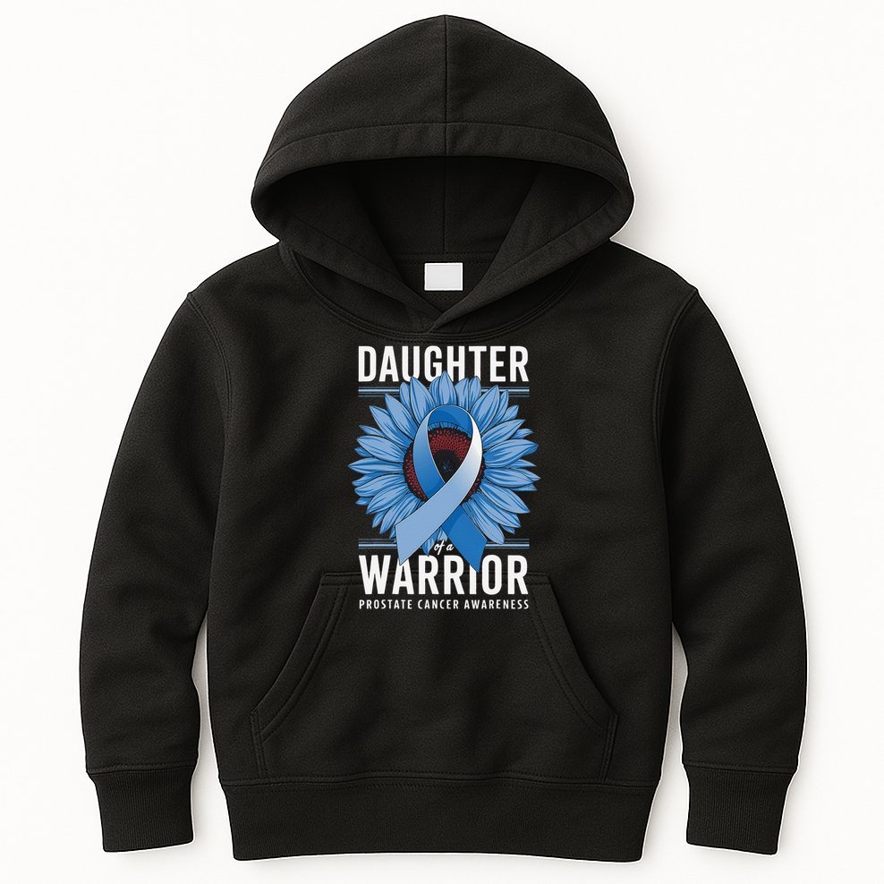 Daughter Of A Warrior Prostate Cancer Awareness Kids Hoodie