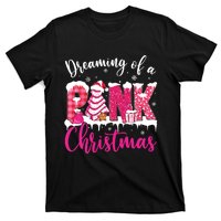 Dreaming Of A Pink Christmas Tree Cakes Xmas Holiday Pajamas T-Shirt