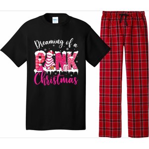 Dreaming Of A Pink Christmas Tree Cakes Xmas Holiday Pajamas Pajama Set