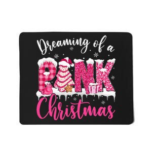 Dreaming Of A Pink Christmas Tree Cakes Xmas Holiday Pajamas Mousepad