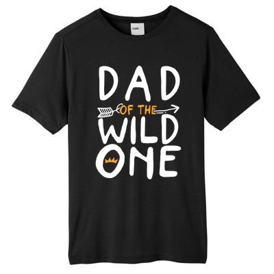 Dad Of A Wild One Funny 1st Birthday First Family Party Funny Gift Tall Fusion ChromaSoft Performance T-Shirt