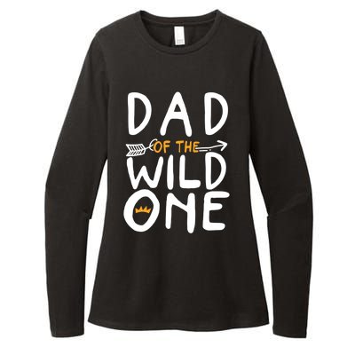 Dad Of A Wild One Funny 1st Birthday First Family Party Funny Gift Womens CVC Long Sleeve Shirt