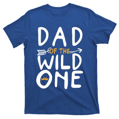 Dad Of A Wild One Funny 1st Birthday First Family Party Funny Gift T-Shirt