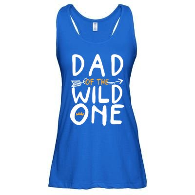 Dad Of A Wild One Funny 1st Birthday First Family Party Funny Gift Ladies Essential Flowy Tank