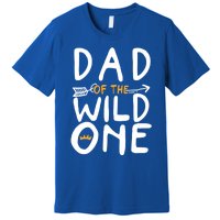 Dad Of A Wild One Funny 1st Birthday First Family Party Funny Gift Premium T-Shirt