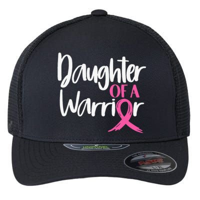 Daughter Of A Warrior Pink Ribbon Flexfit Unipanel Trucker Cap