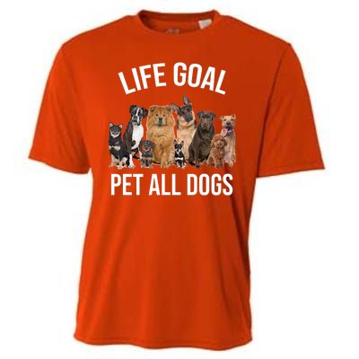 Dogs Of All Kinds Life Goal Pet All Dogs Funny Cooling Performance Crew T-Shirt