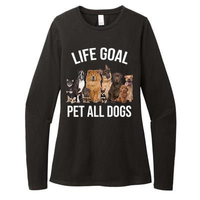 Dogs Of All Kinds Life Goal Pet All Dogs Funny Womens CVC Long Sleeve Shirt