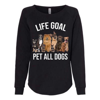 Dogs Of All Kinds Life Goal Pet All Dogs Funny Womens California Wash Sweatshirt