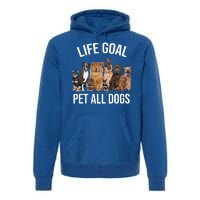 Dogs Of All Kinds Life Goal Pet All Dogs Funny Premium Hoodie