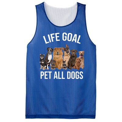 Dogs Of All Kinds Life Goal Pet All Dogs Funny Mesh Reversible Basketball Jersey Tank