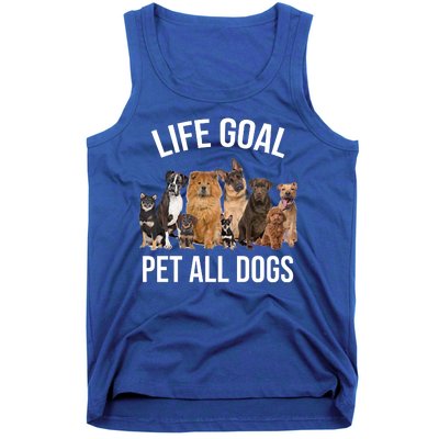 Dogs Of All Kinds Life Goal Pet All Dogs Funny Tank Top